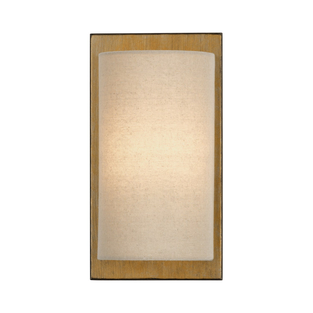 1 Light Antique Gold Leaf Ada Sconce by Livex Lighting