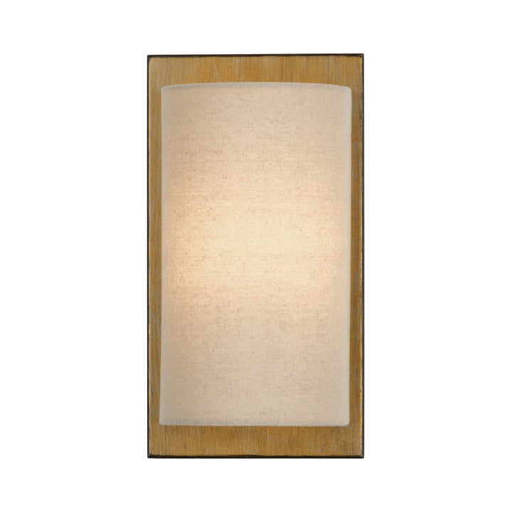 1 Light Antique Gold Leaf Ada Sconce by Livex Lighting