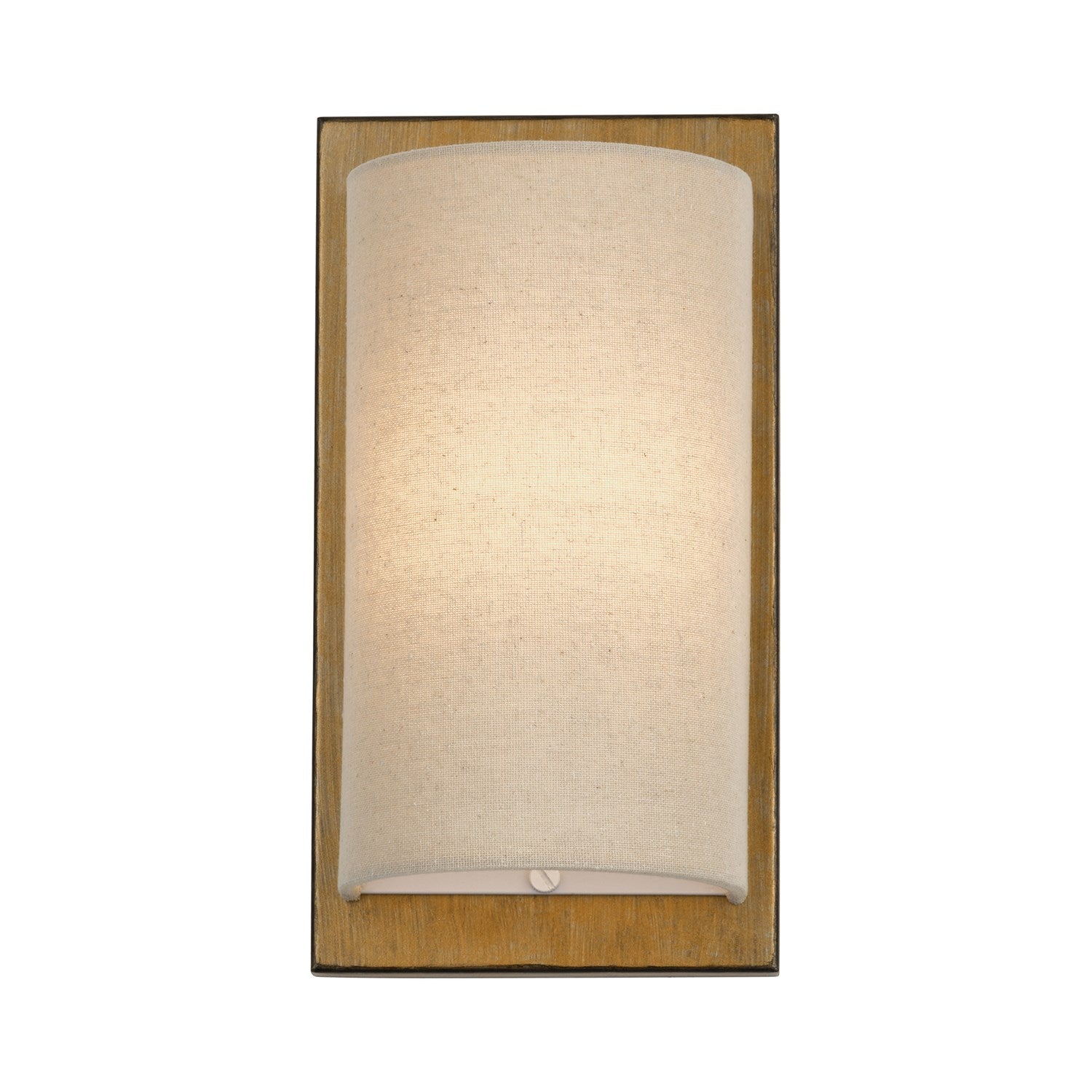 1 Light Antique Gold Leaf Ada Sconce