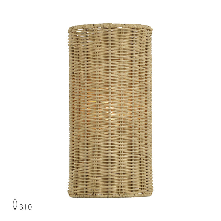 1 Light Antique Gold Leaf Ada Sconce by Livex Lighting