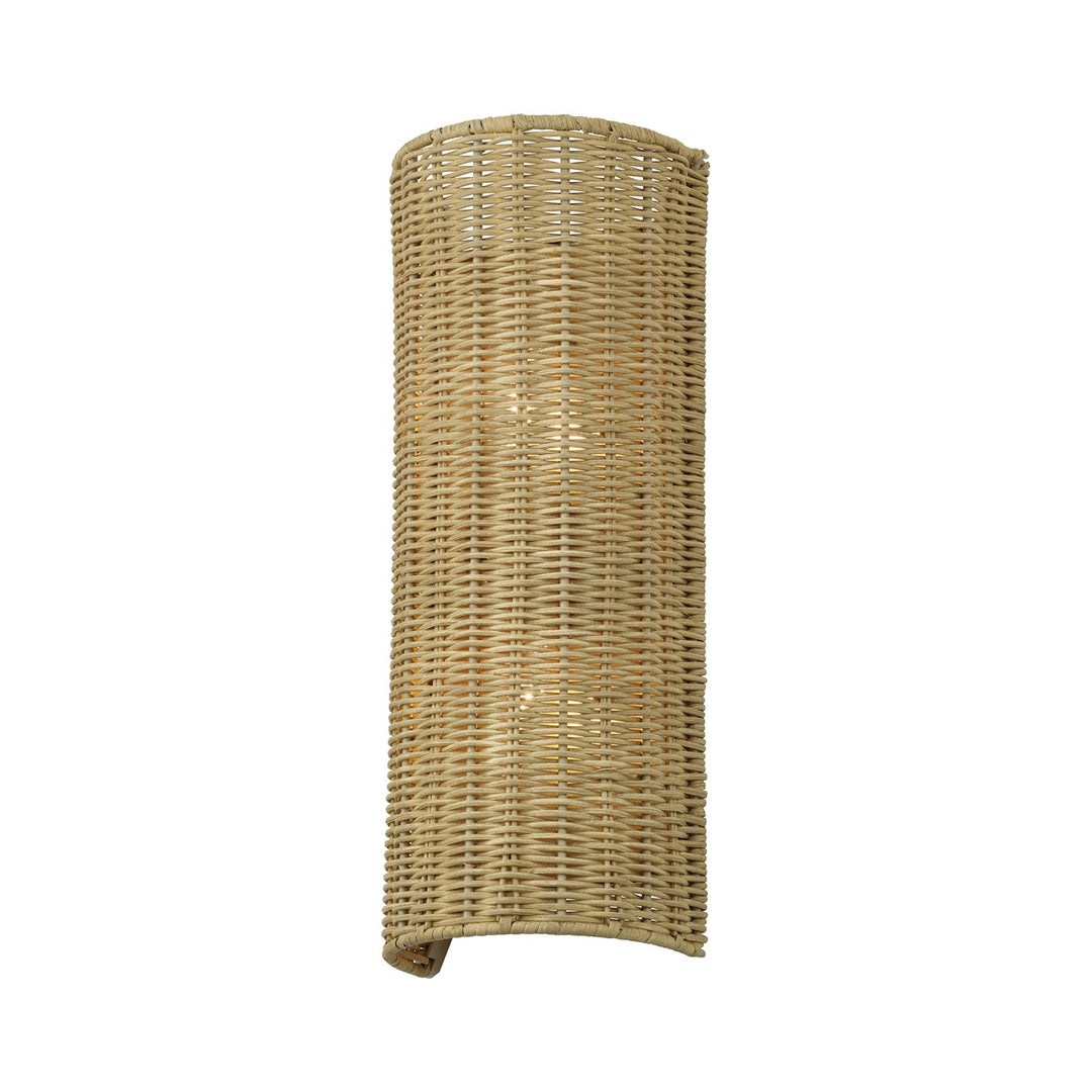 2 Light Antique Gold Leaf Ada Sconce