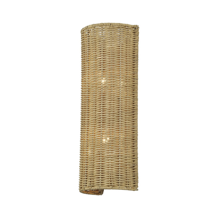 2 Light Antique Gold Leaf Ada Sconce