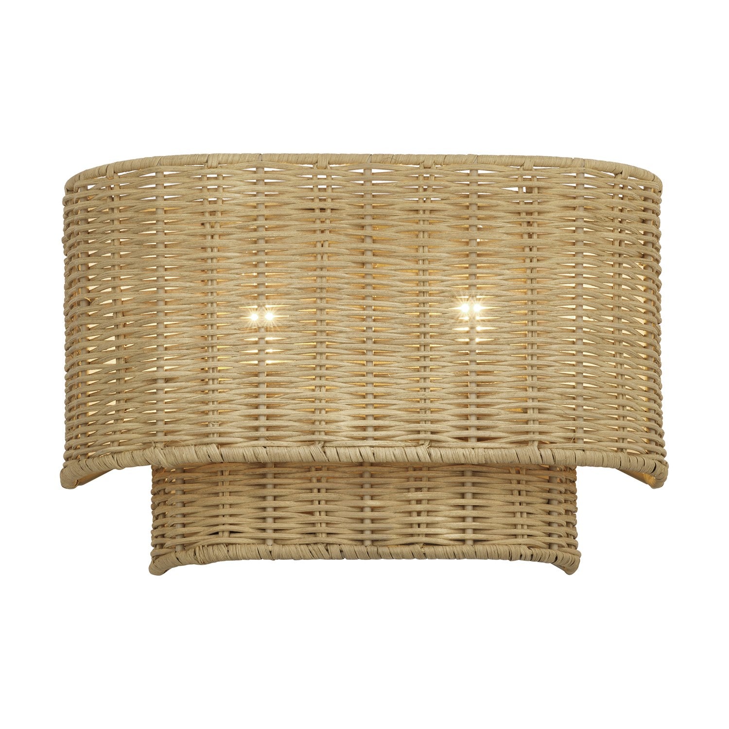 2 Light Antique Gold Leaf Ada Sconce