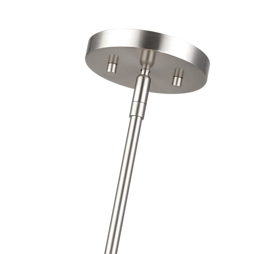 3 Light Brushed Nickel Pendant Chandelier