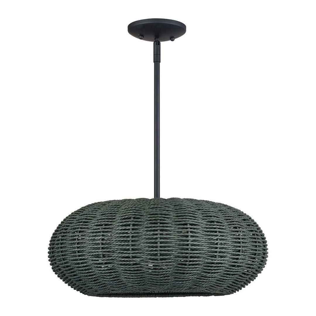 3 Light Black Pendant Chandelier