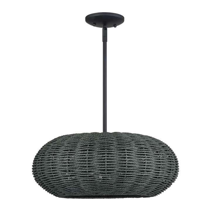 3 Light Black Pendant Chandelier