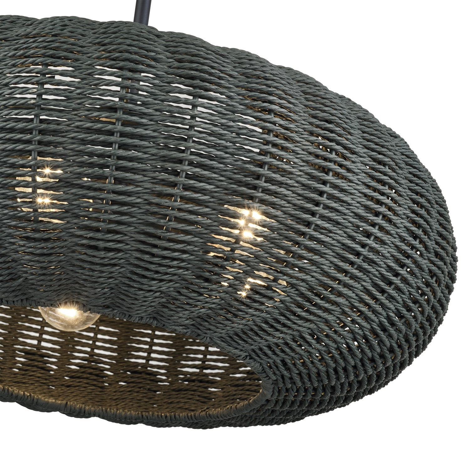 5 Light Black Pendant Chandelier