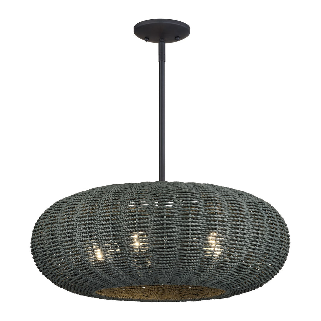 5 Light Black Pendant Chandelier