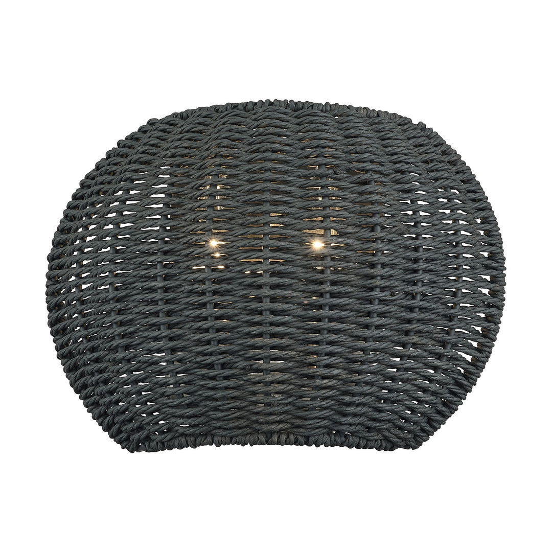 2 Light Black Ada Sconce