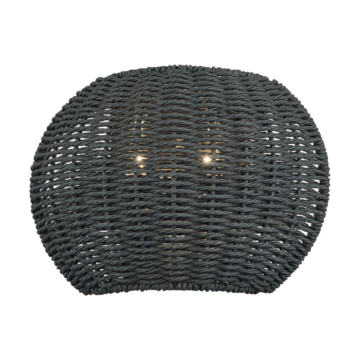 2 Light Black Ada Sconce