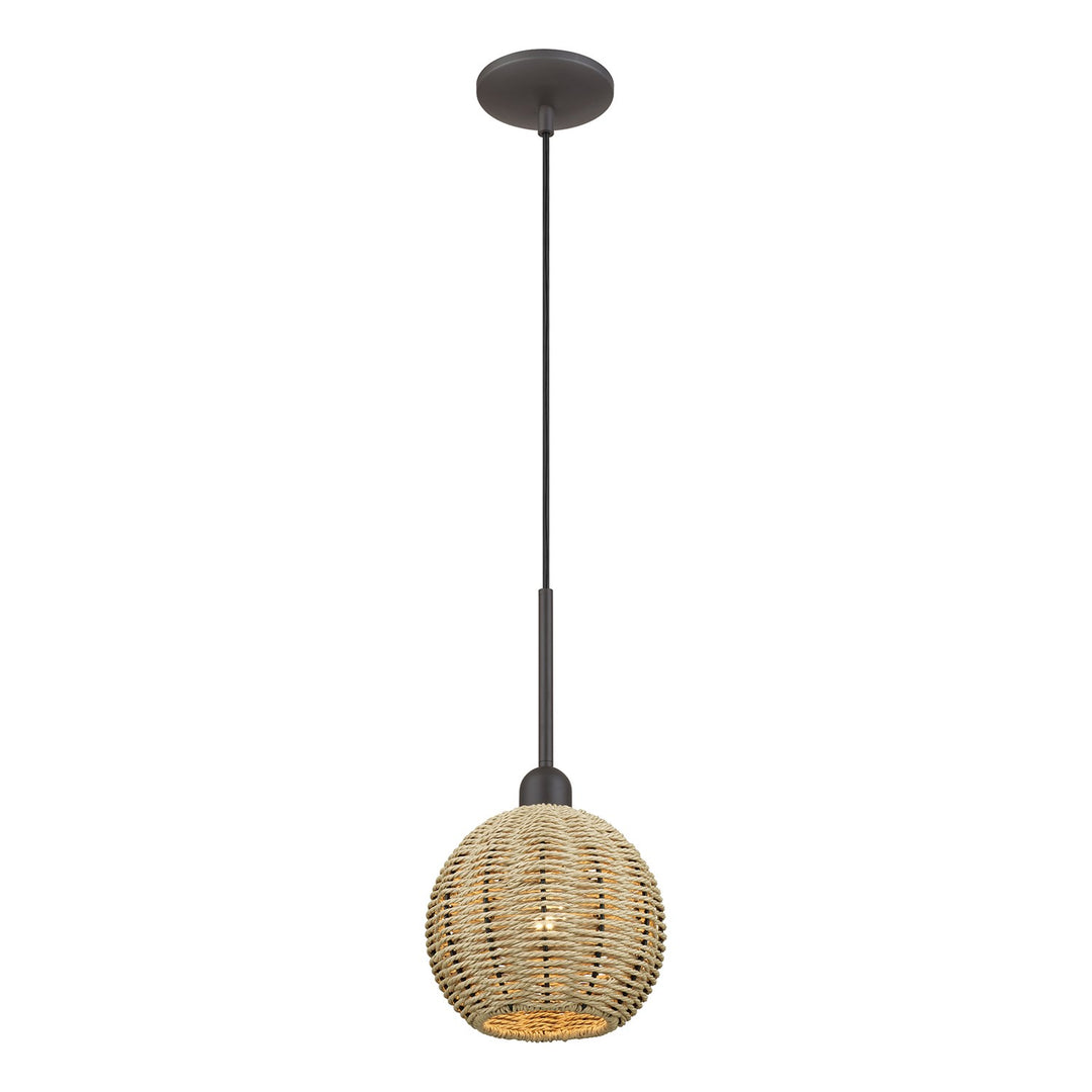 1 Light Bronze Mini Globe Pendant