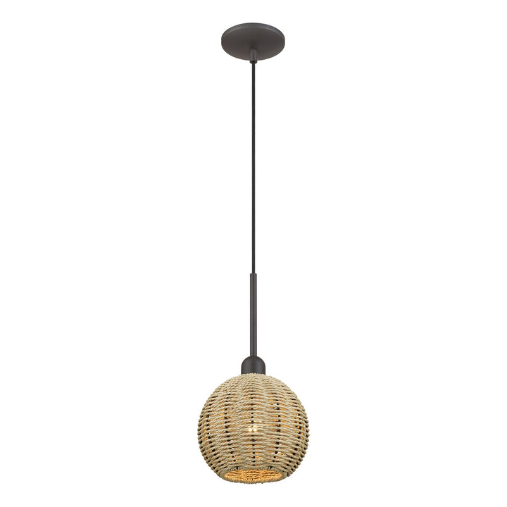 1 Light Bronze Mini Globe Pendant