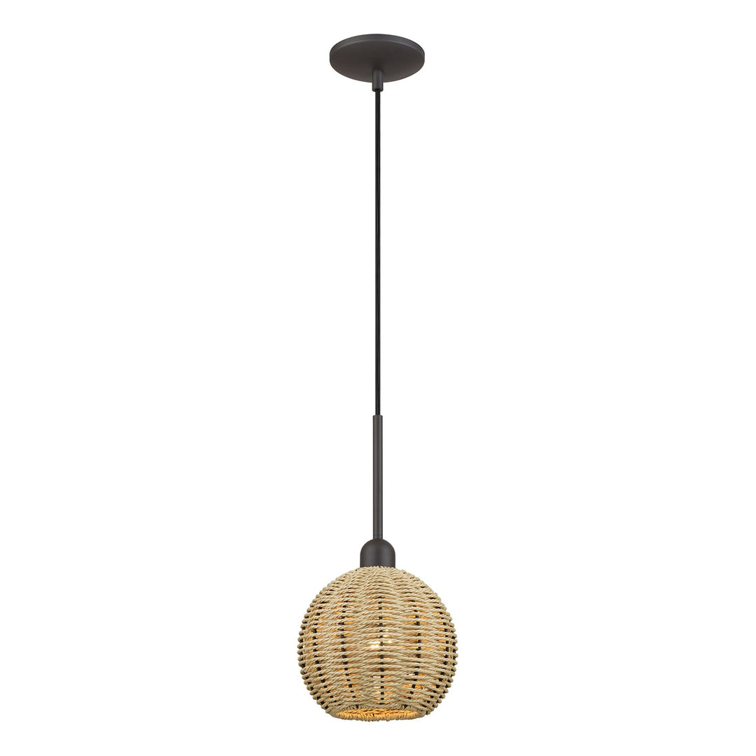1 Light Bronze Mini Globe Pendant