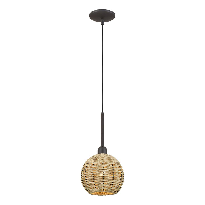 1 Light Bronze Mini Globe Pendant
