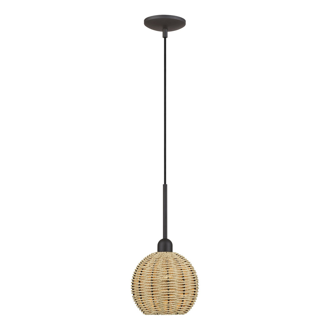 1 Light Bronze Mini Globe Pendant