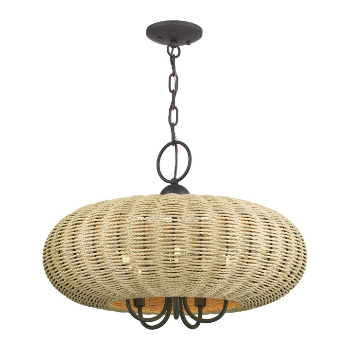 5 Light Bronze Pendant Chandelier
