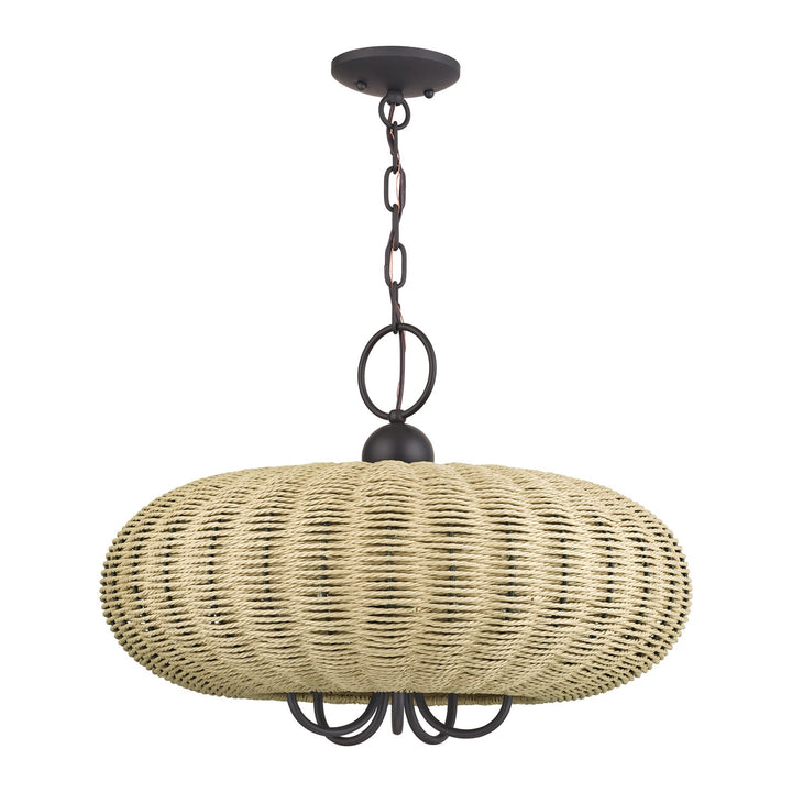 5 Light Bronze Pendant Chandelier