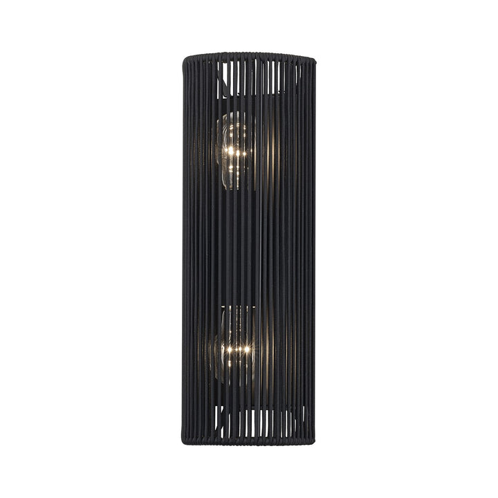 2 Light Black Ada Sconce