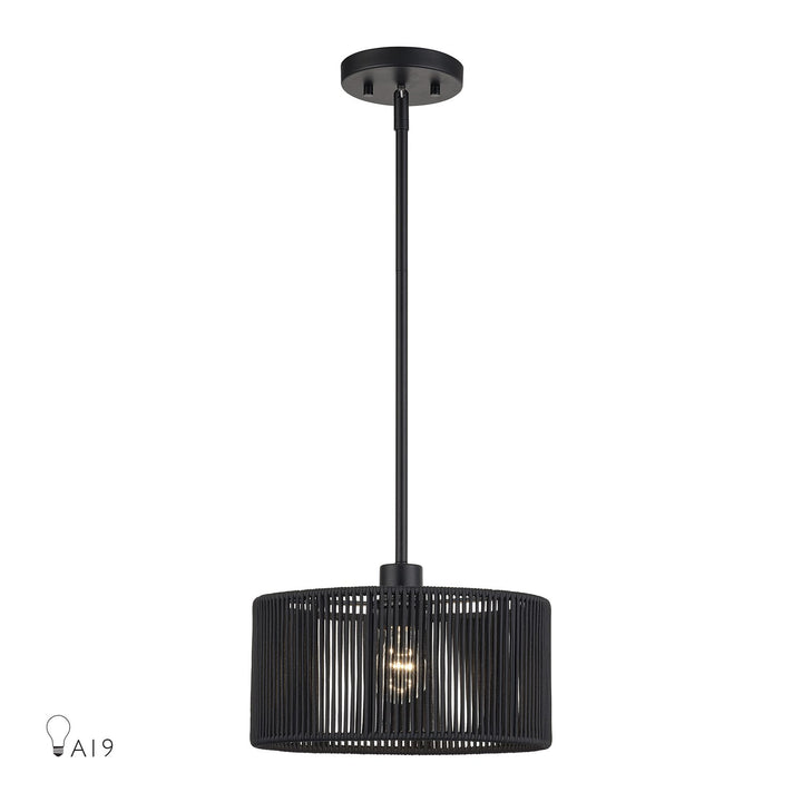 1 Light Black Pendant by Livex Lighting