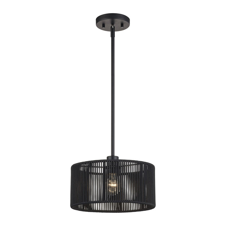 1 Light Black Pendant