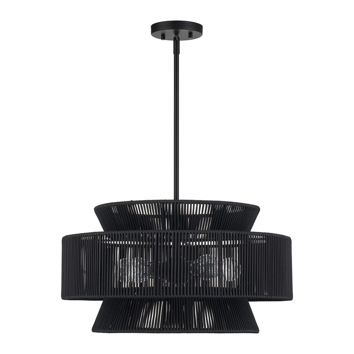 5 Light Black Pendant Chandelier