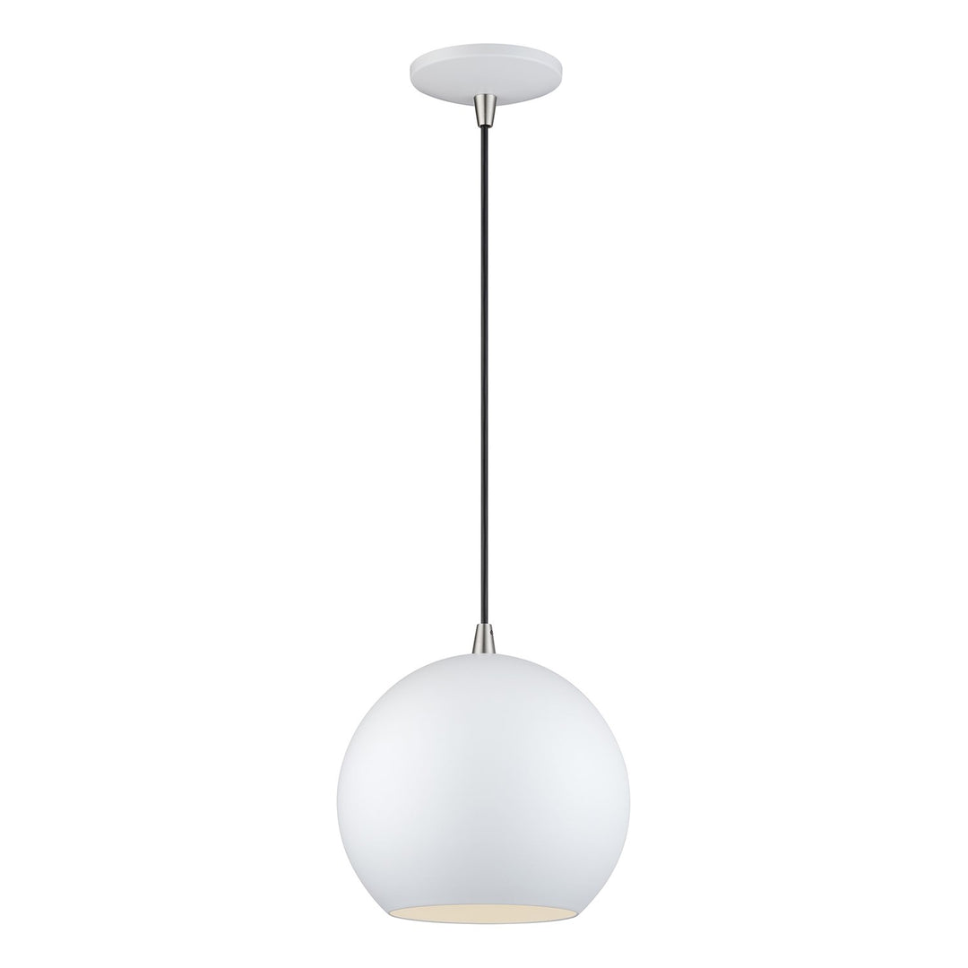 Led White Globe Pendant