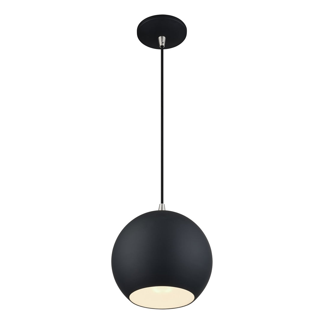 Led Black Globe Pendant