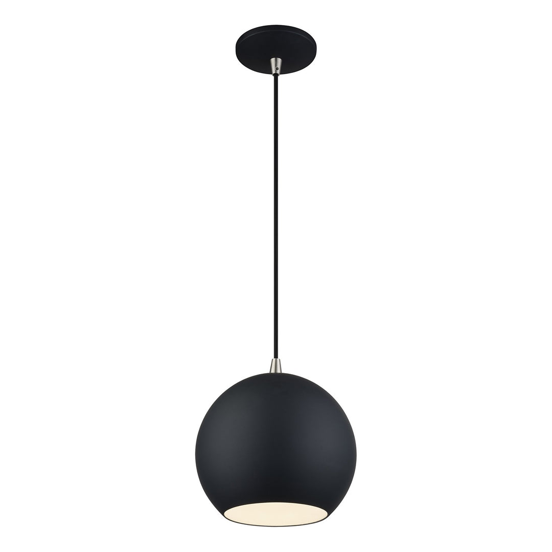 Led Black Globe Pendant