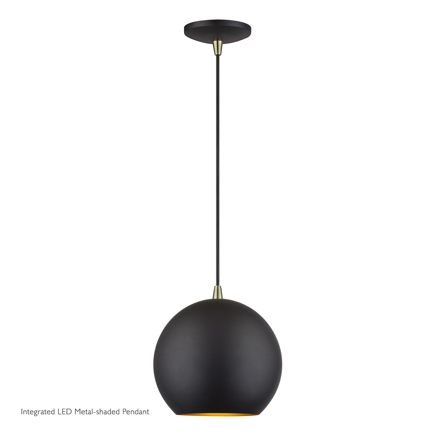 Led Bronze Globe Pendant by Livex Lighting