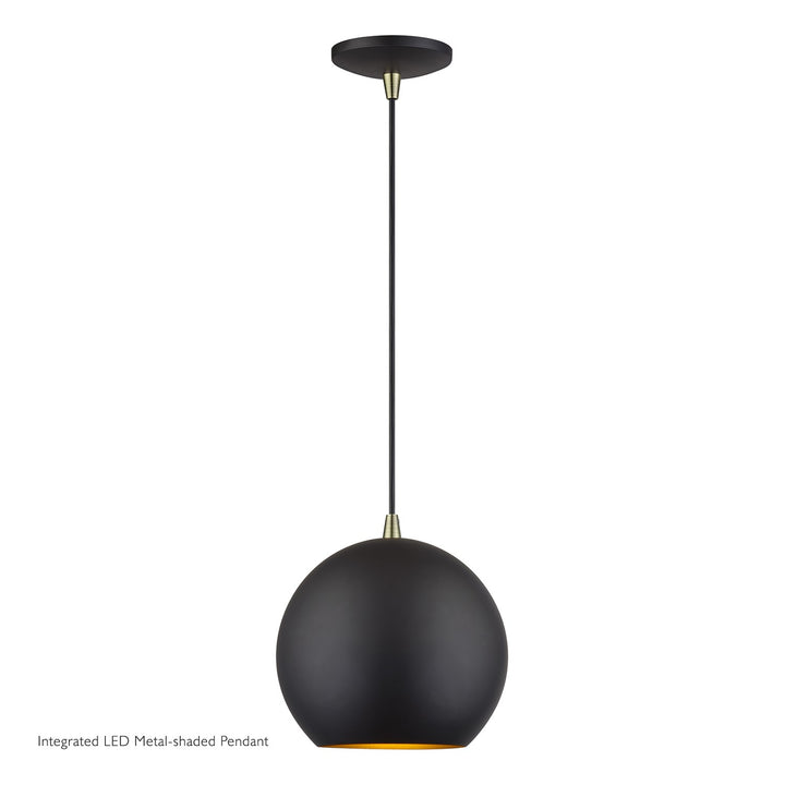 Led Bronze Globe Pendant by Livex Lighting