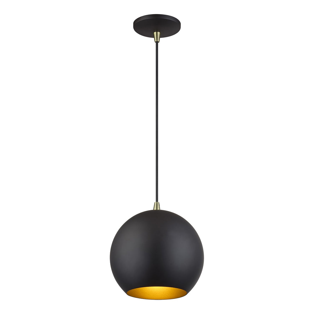 Led Bronze Globe Pendant