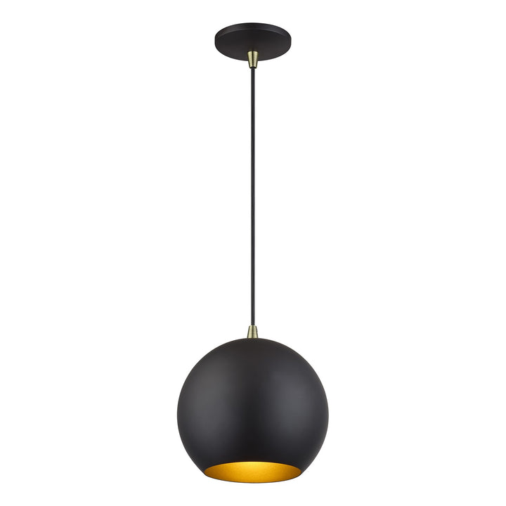 Led Bronze Globe Pendant