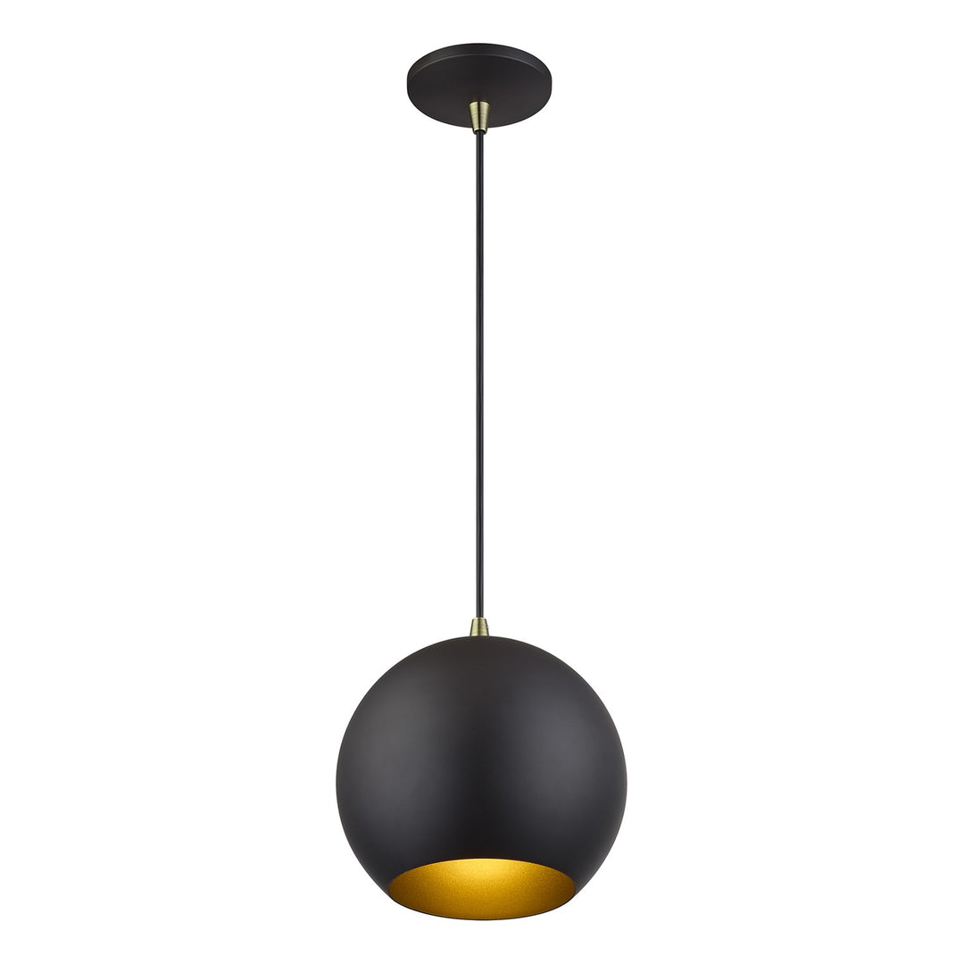 Led Bronze Globe Pendant