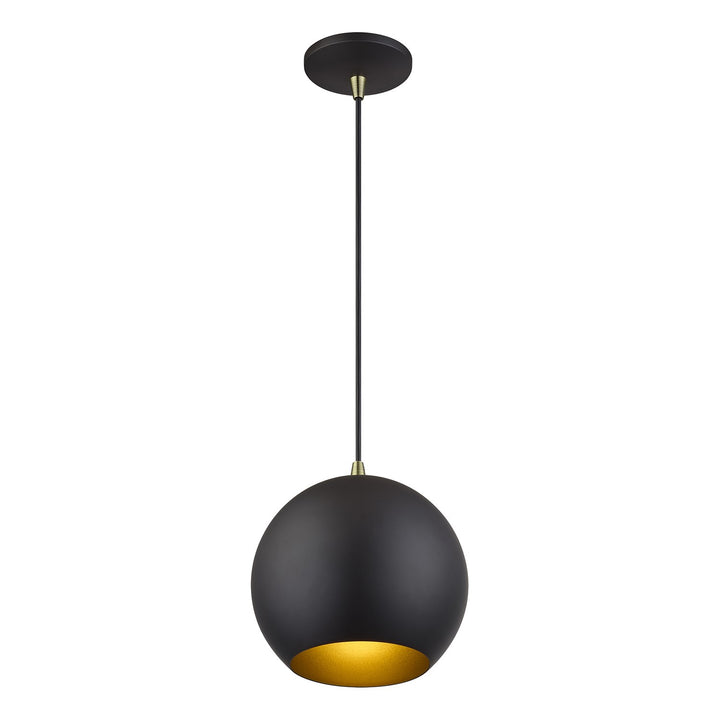 Led Bronze Globe Pendant