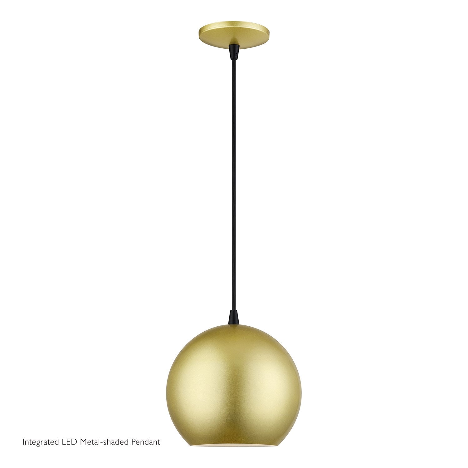 Led Soft Gold Globe Pendant by Livex Lighting
