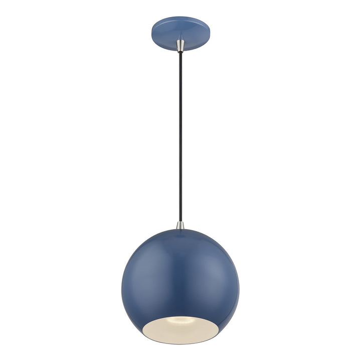 Led Ocean Blue Globe Pendant