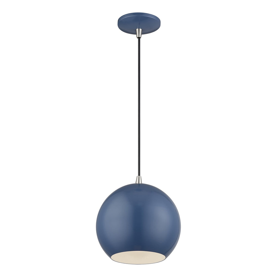 Led Ocean Blue Globe Pendant