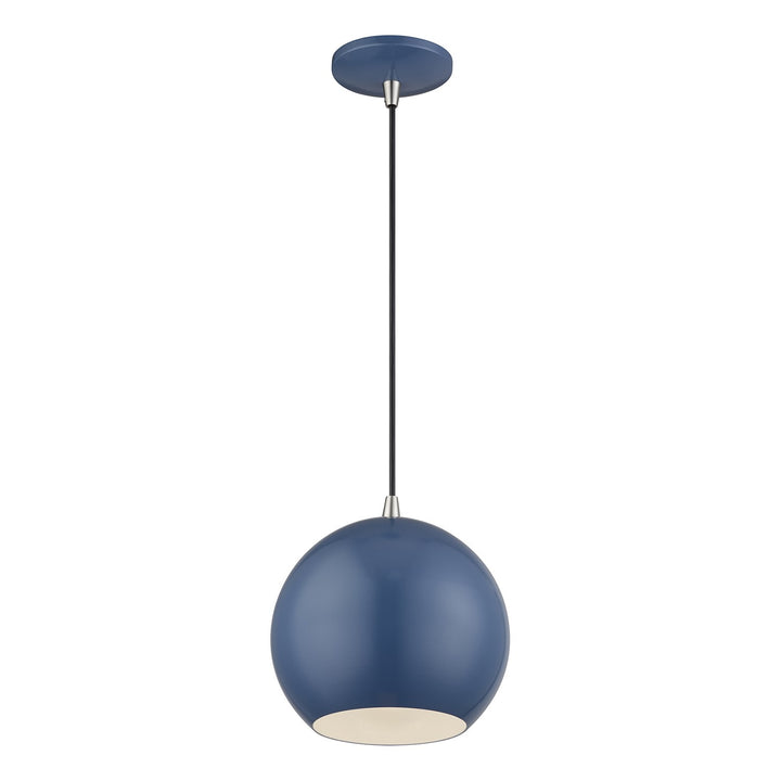 Led Ocean Blue Globe Pendant
