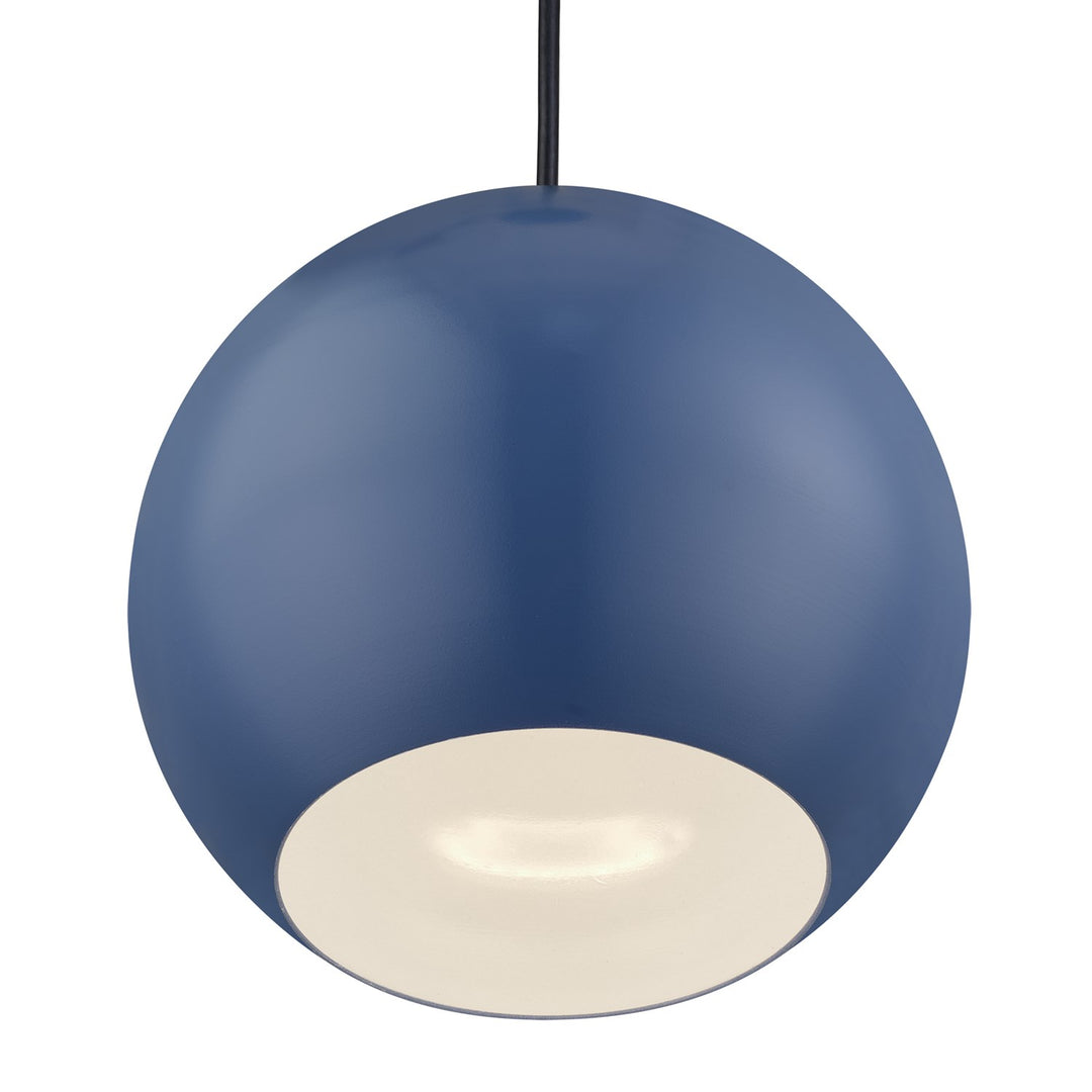 Led Ocean Blue Globe Pendant