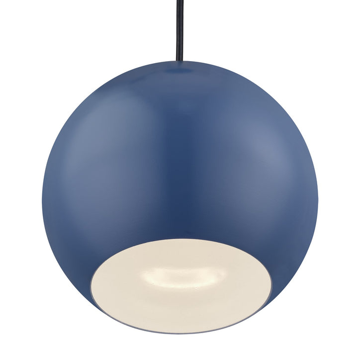 Led Ocean Blue Globe Pendant