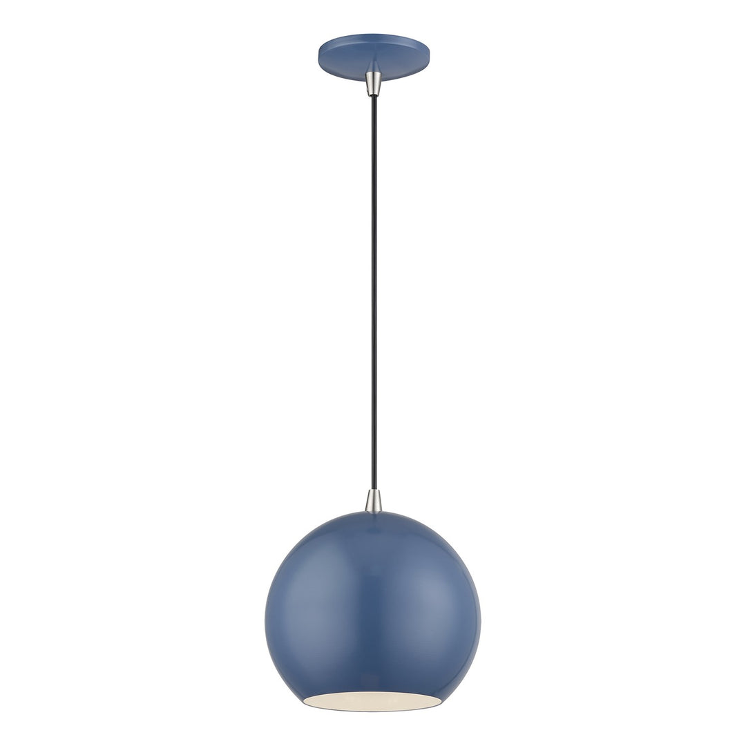 Led Ocean Blue Globe Pendant
