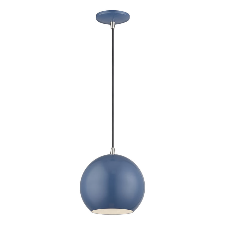 Led Ocean Blue Globe Pendant