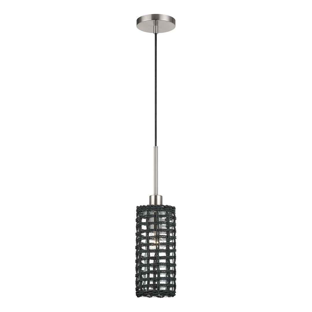 1 Light Brushed Nickel Mini Pendant