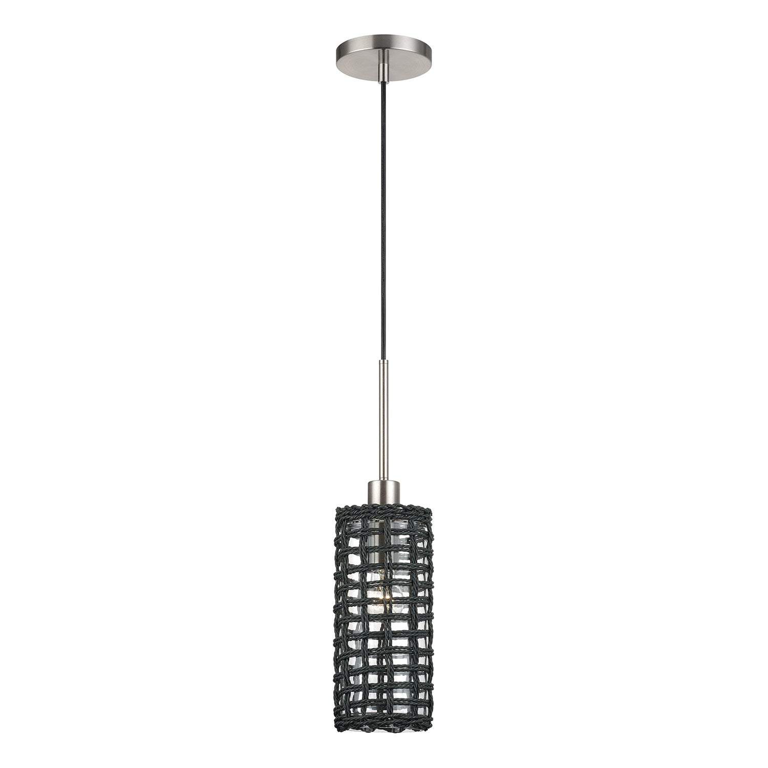 1 Light Brushed Nickel Mini Pendant