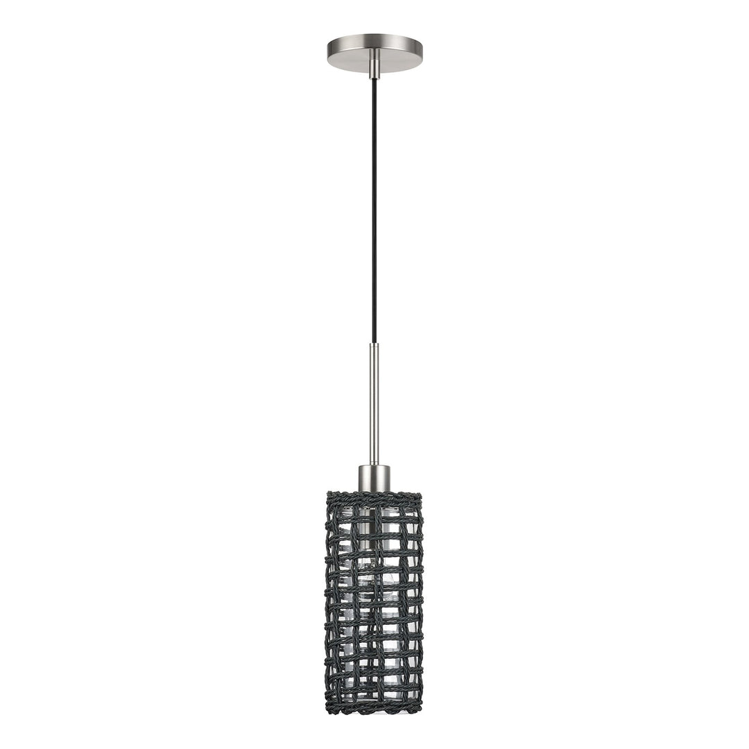 1 Light Brushed Nickel Mini Pendant