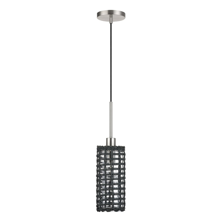 1 Light Brushed Nickel Mini Pendant