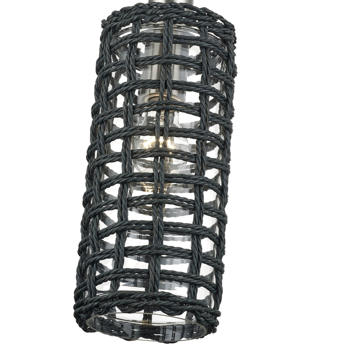1 Light Brushed Nickel Mini Pendant