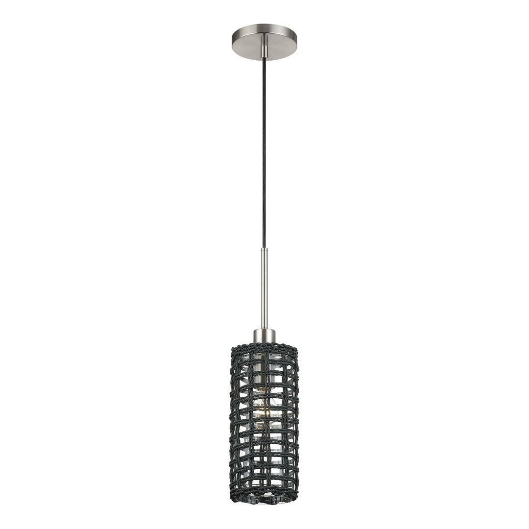 1 Light Brushed Nickel Mini Pendant