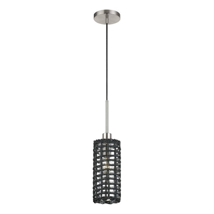 1 Light Brushed Nickel Mini Pendant