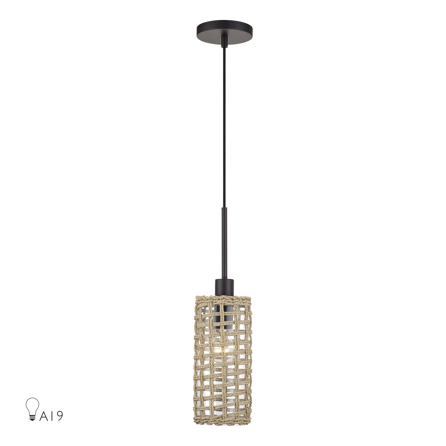 1 Light Bronze Mini Pendant by Livex Lighting